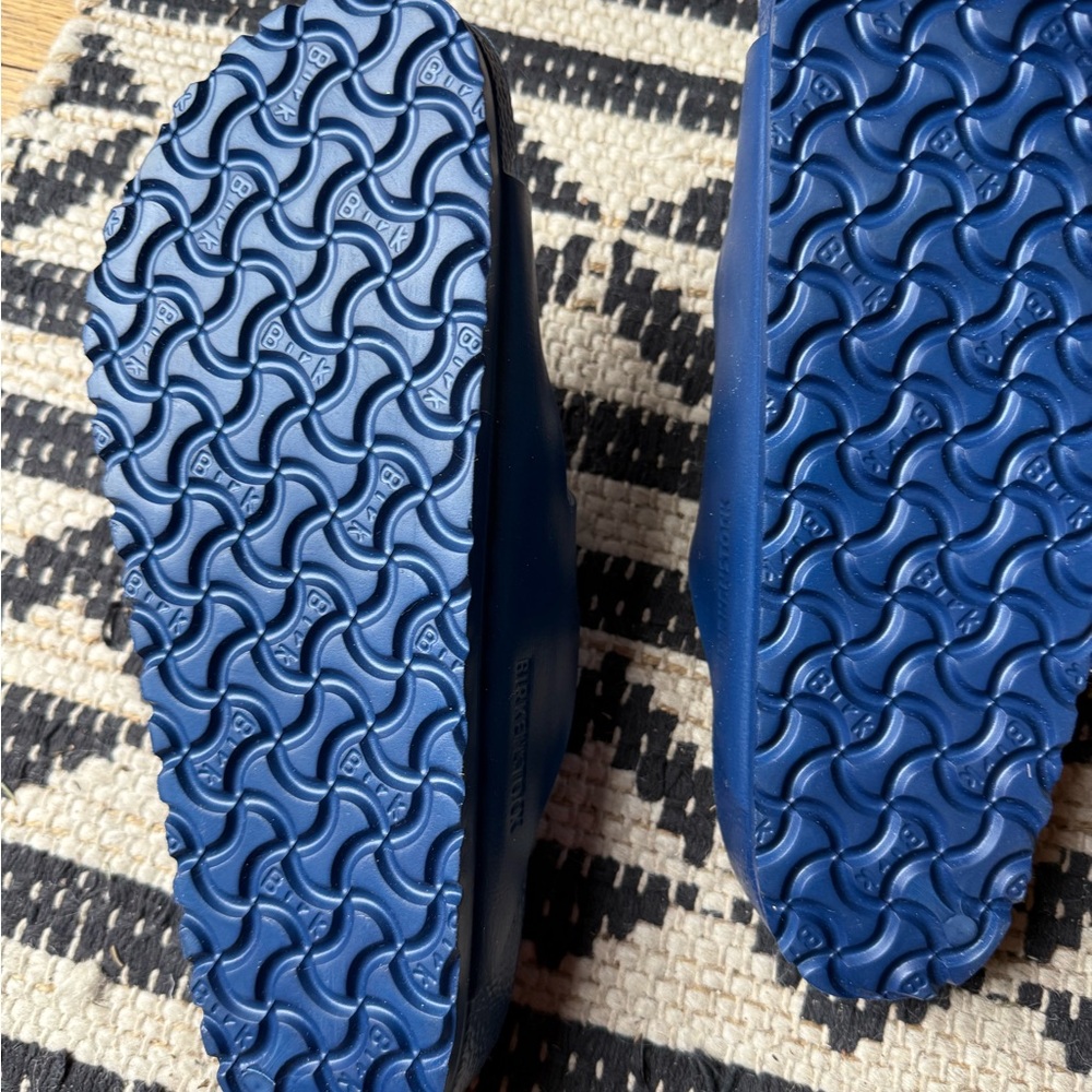 Birkenstock Navy Blue EVA Two-Strap Slide Sandals NWT never worn 42 unisex - Picture 5 of 5